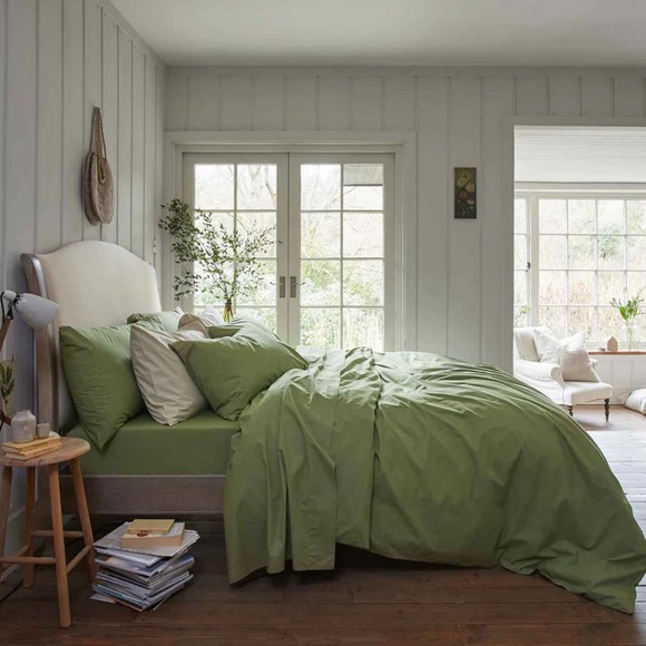 Piglet in bed Other - Piglet in bed Pear Washed Cotton Percale Duvet Cover Queen